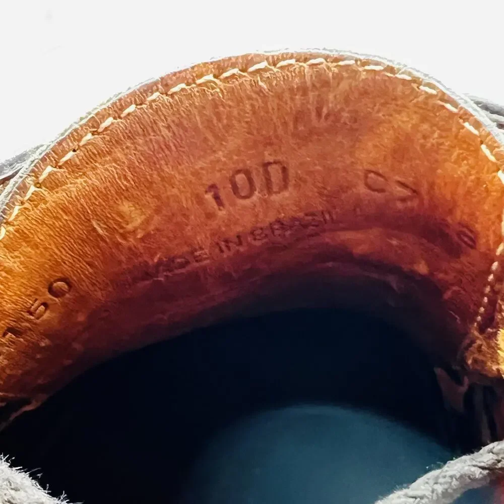 Cole Haan Shoes Mens 10 Brown Leather Lug Sole Moc Toe Casual Comfort Walking